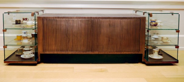 An iron credenza / display case made by Philadelphia-based iron furniture maker Gary Magakis for Judith Beermann. Photo by Judith Beermann.