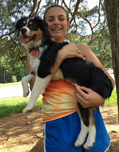 Liliko'i in the arms of Stephanie. / MyLittleBird photo.