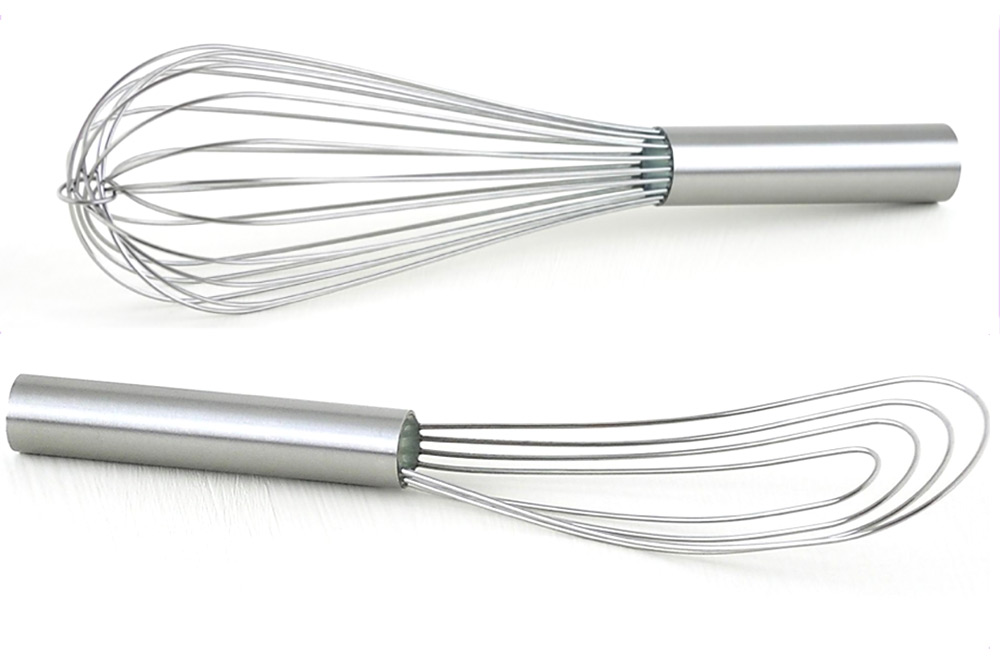 Best Manufacturers 10 Flat Roux Whisk - Wood Handle