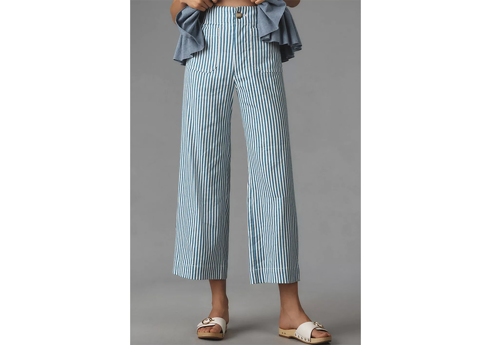 Cropped wide-leg pants from Anthropologie