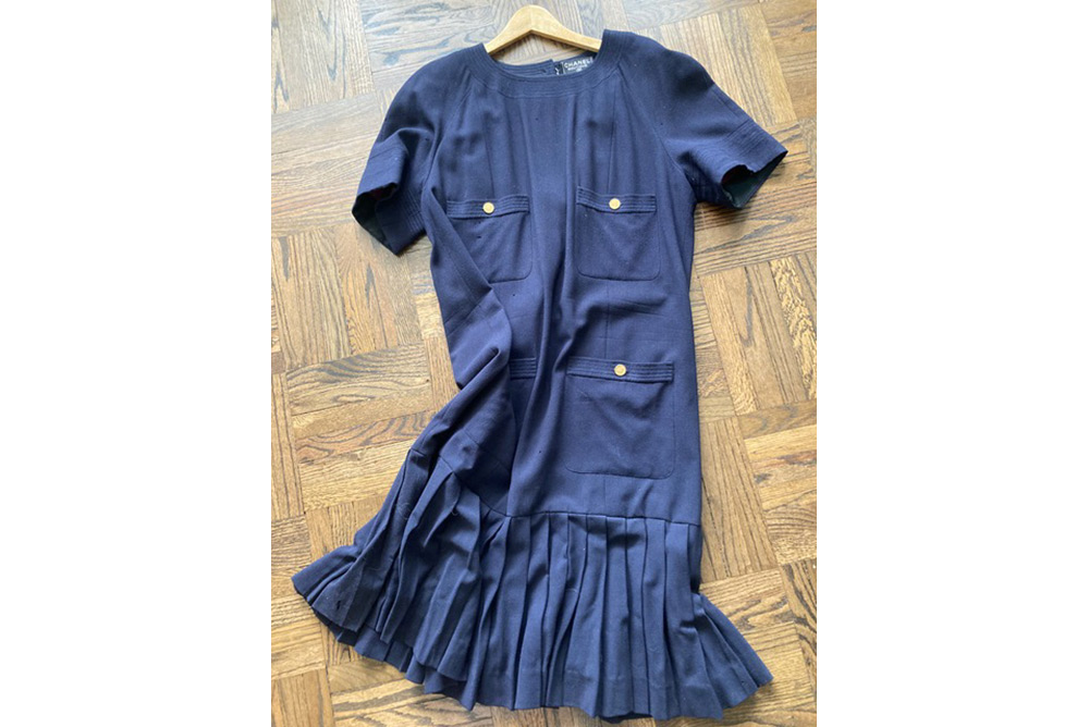 Chanel vintage blue dress