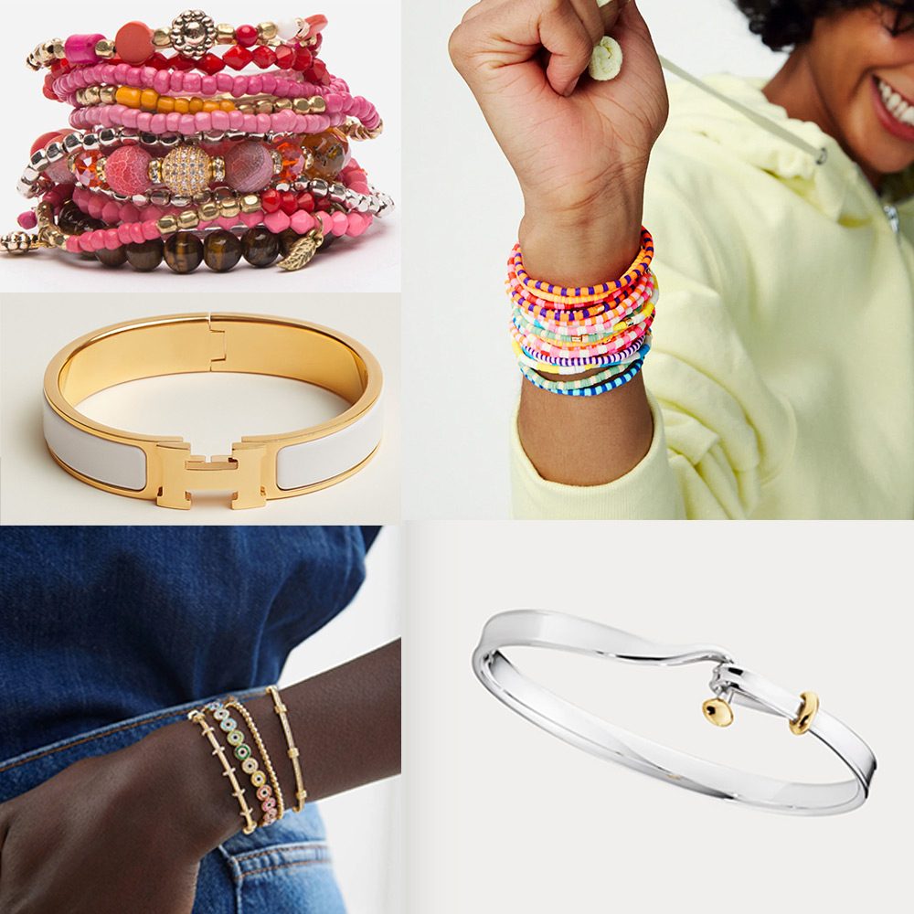 Beaded bracelets and bangles