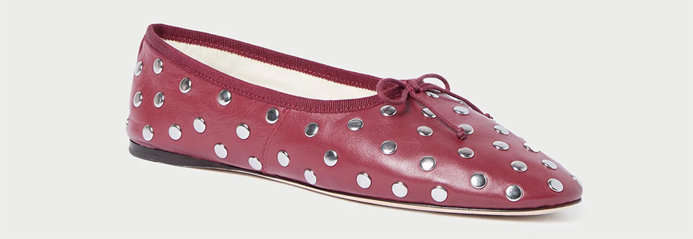 Loeffler Randall wine ballet flats