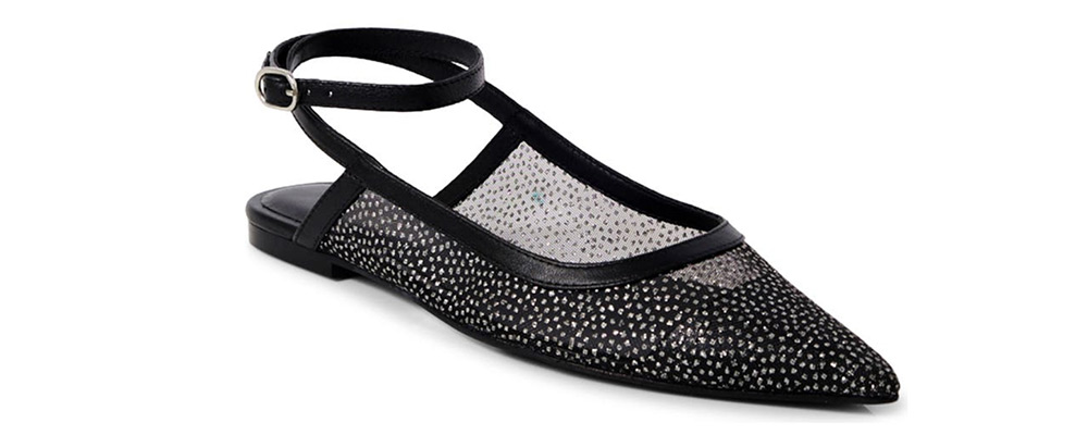 Sheer Glitter Jules Flats