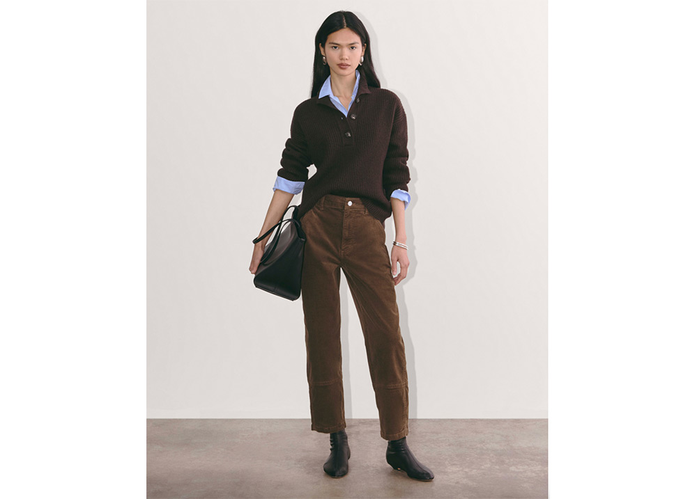 Everlane corduroy barrel pants