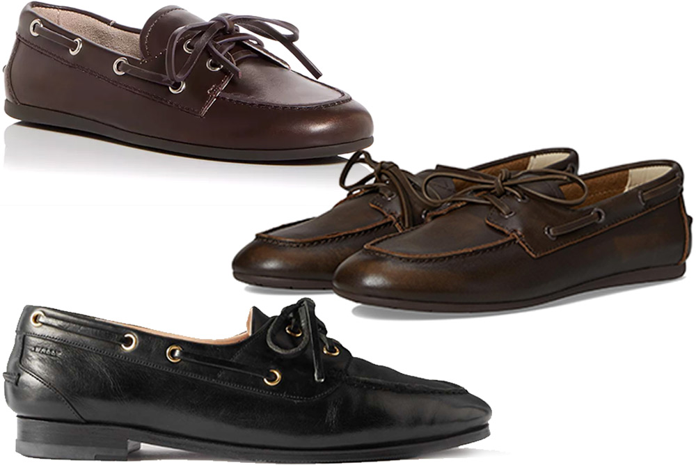 Boat shoes from Jeffrey Campbell, Steve Madden and designer ones from Bally.