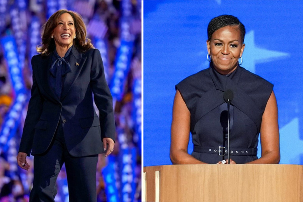 VP Kamala Harris and Michelle Obama at DNC