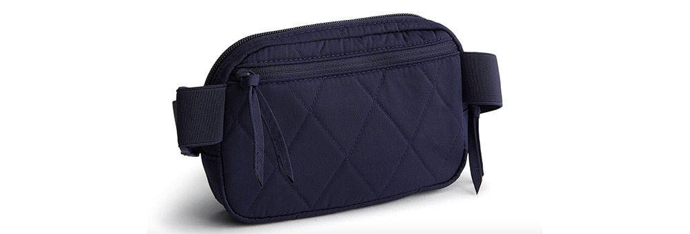 Vera Bradley navy blue small belt bag