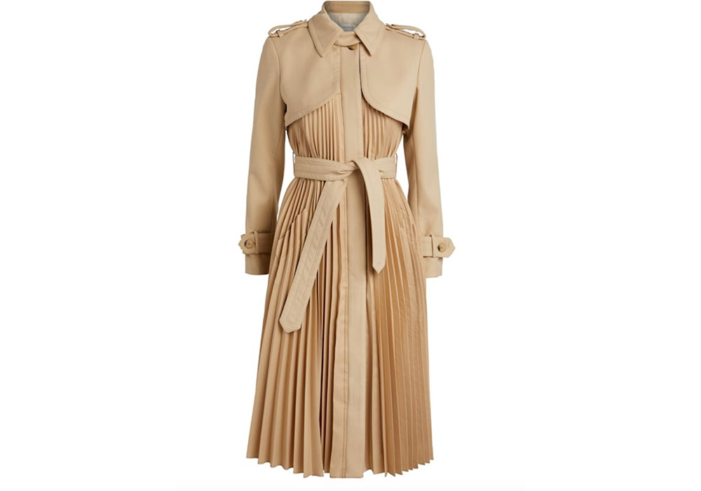 Sandro pleated trench coat