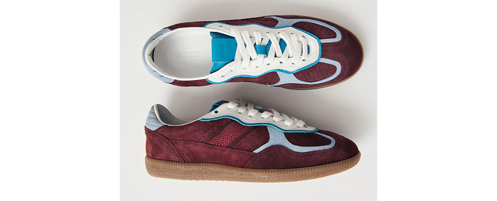 Alohas burgundy suede sneakers