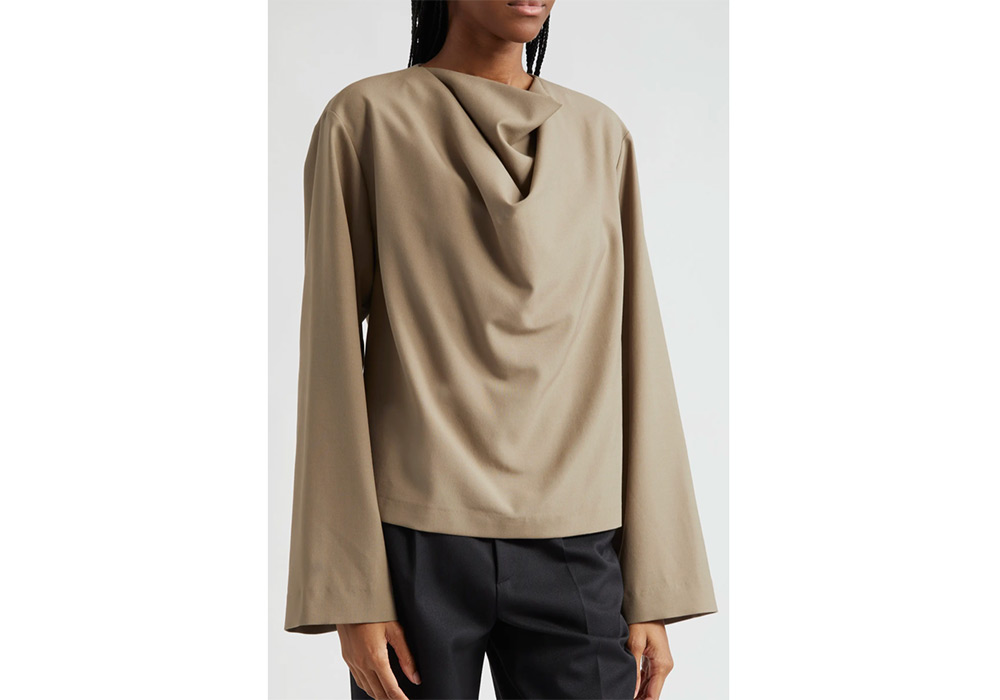 Rohe wool draped top