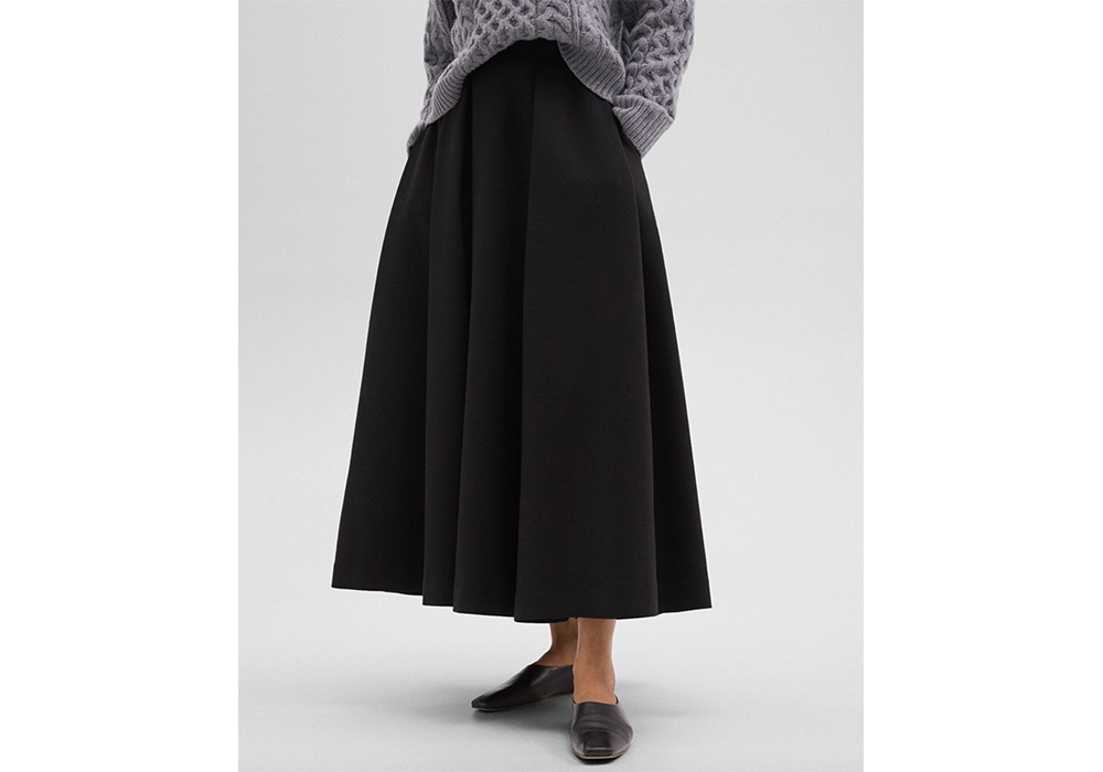 Theory pleated maxi skirt