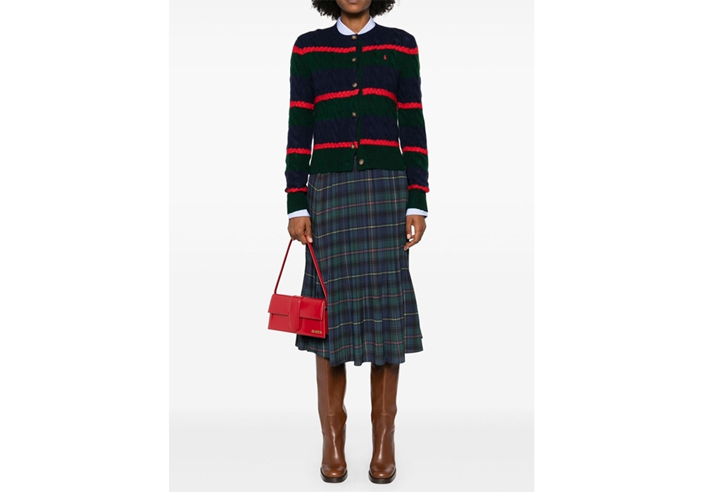 Plaid midi skirt from Ralph Lauren