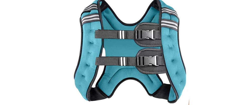 A weighted walking vest