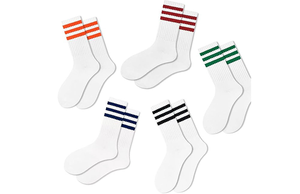 Striped crew socks