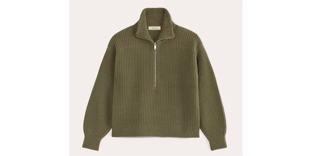 Everlane half-zip merino sweater