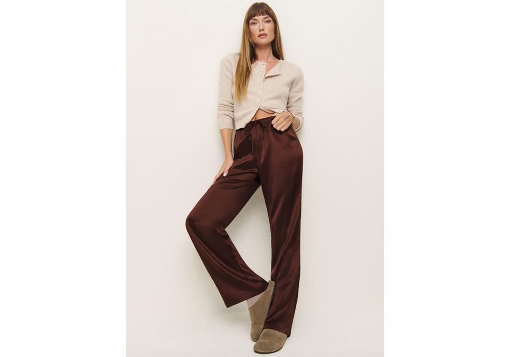 Reformation silk pants