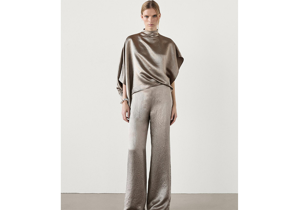 Massimo Dutti satin trousers