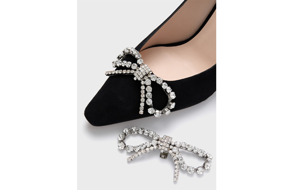 Crystal shoe clips 